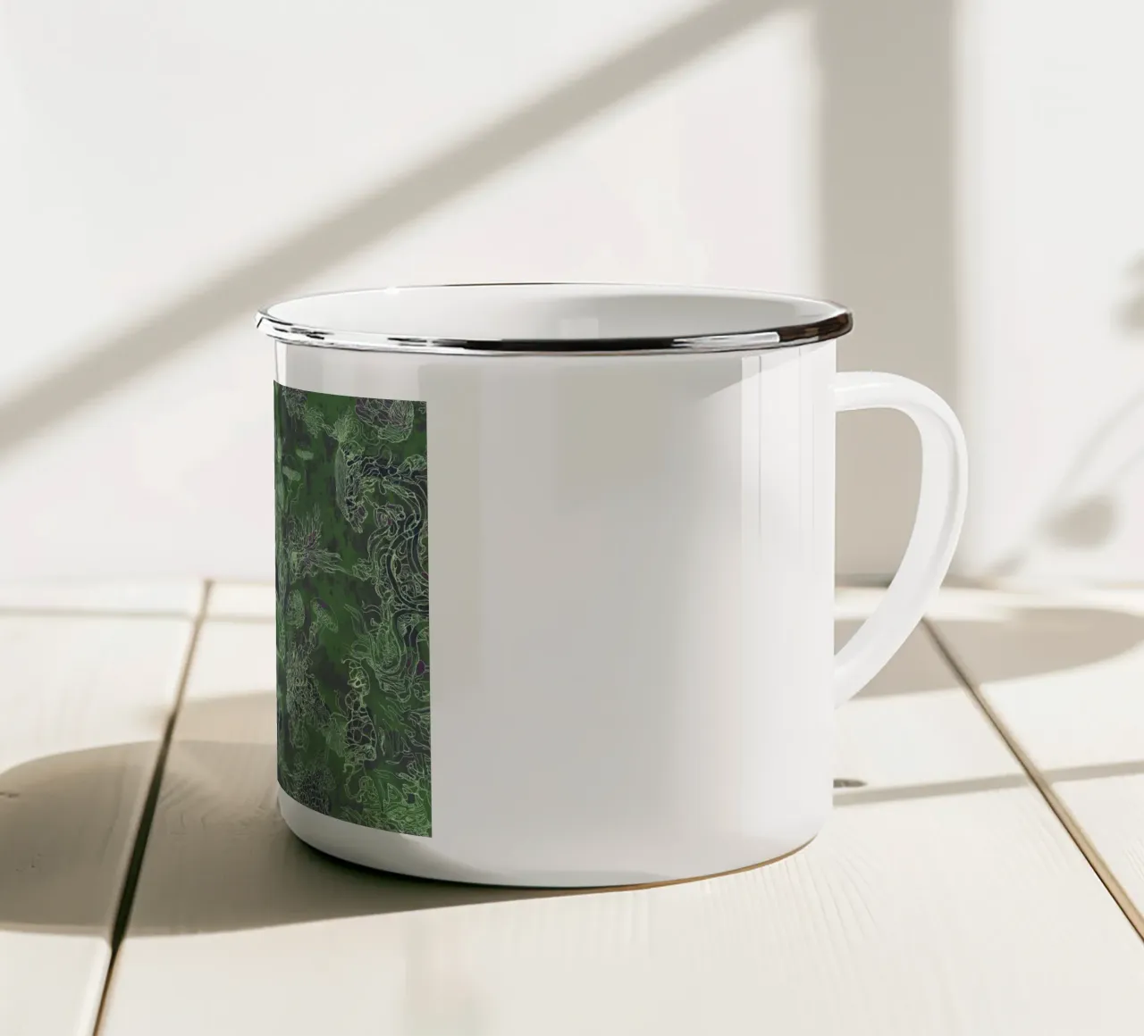 green mush tazza in smalto da Giulio Iurissevich