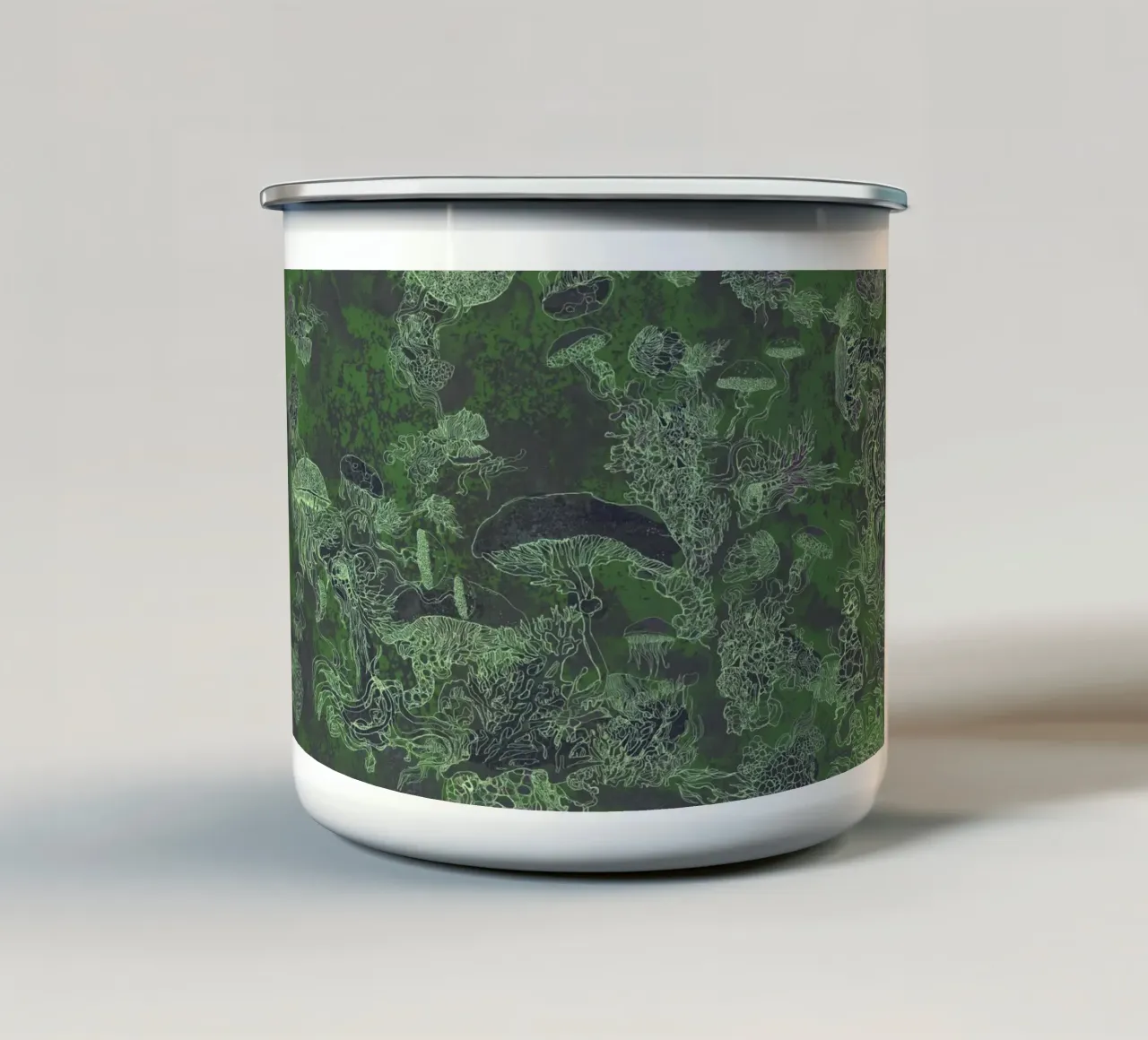 green mush tazza in smalto da Giulio Iurissevich