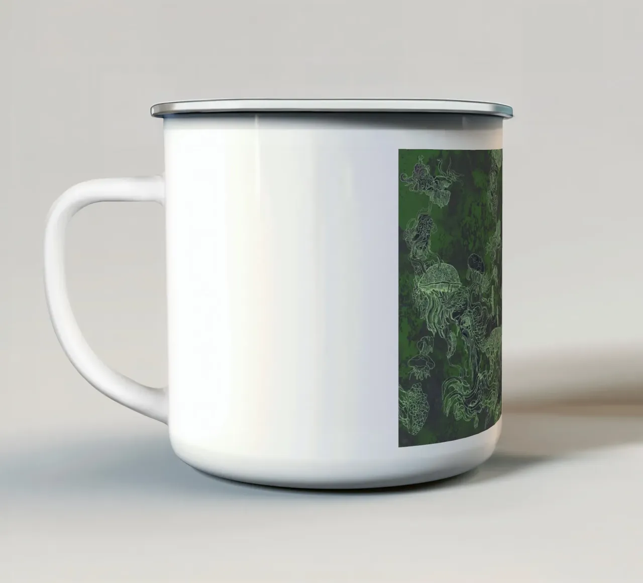 green mush tazza in smalto da Giulio Iurissevich