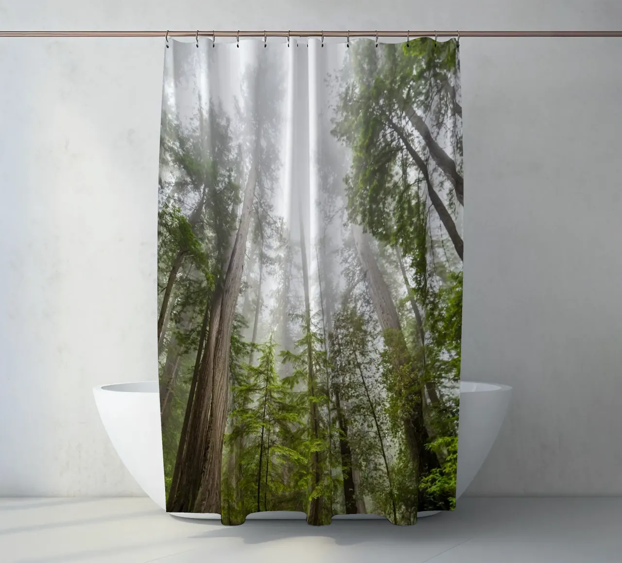 foresta di alberi ad alto fusto tenda da doccia da Earthly Visions