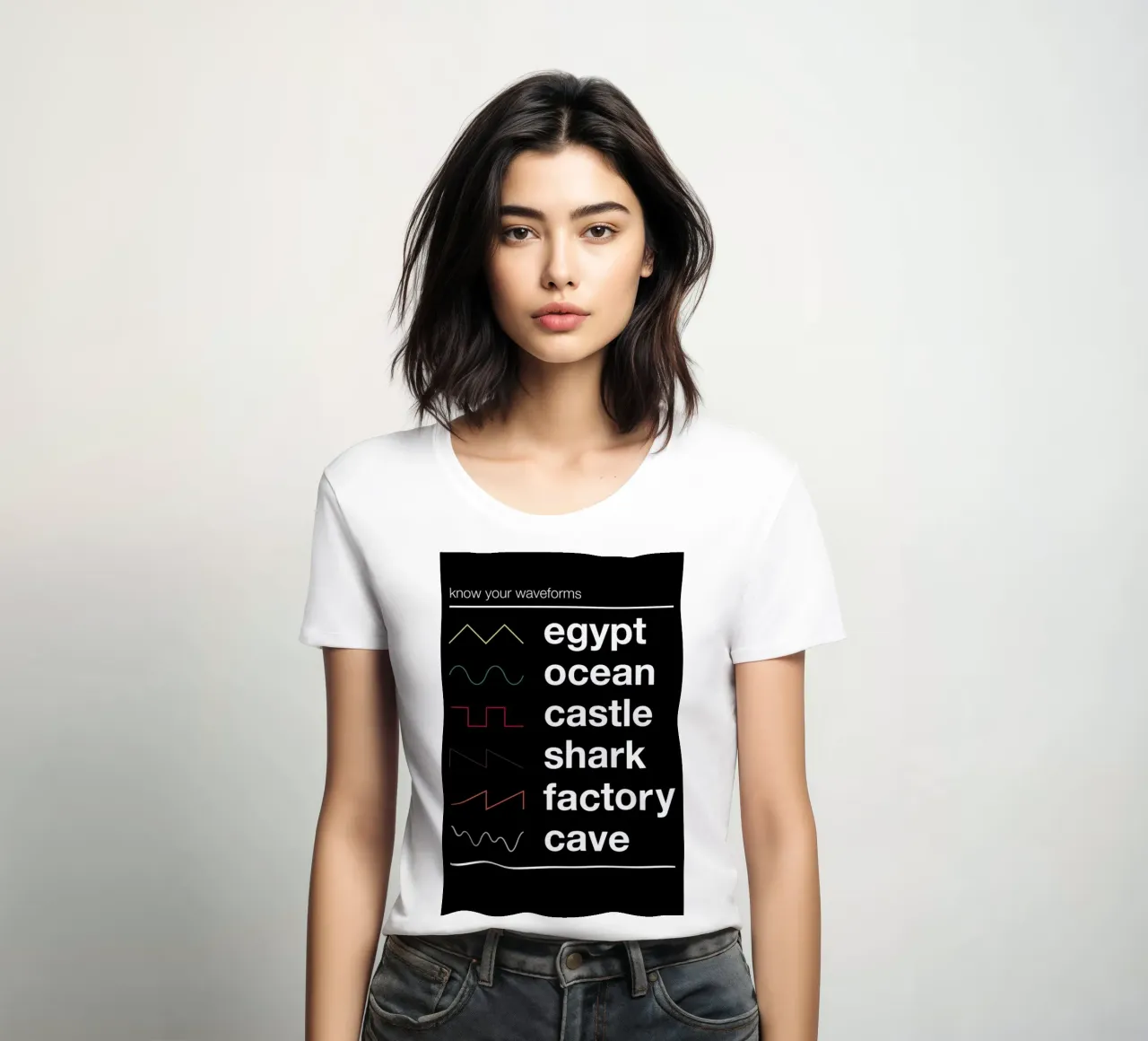 Know Your Waveforms t-shirt da donna da Florent Bodart
