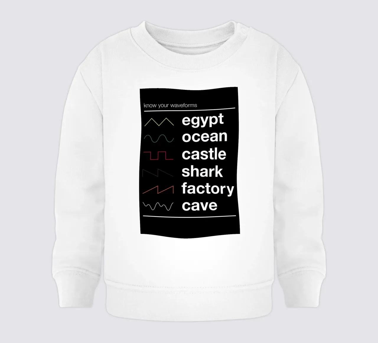 Know Your Waveforms Baby Sweatshirt von Florent Bodart