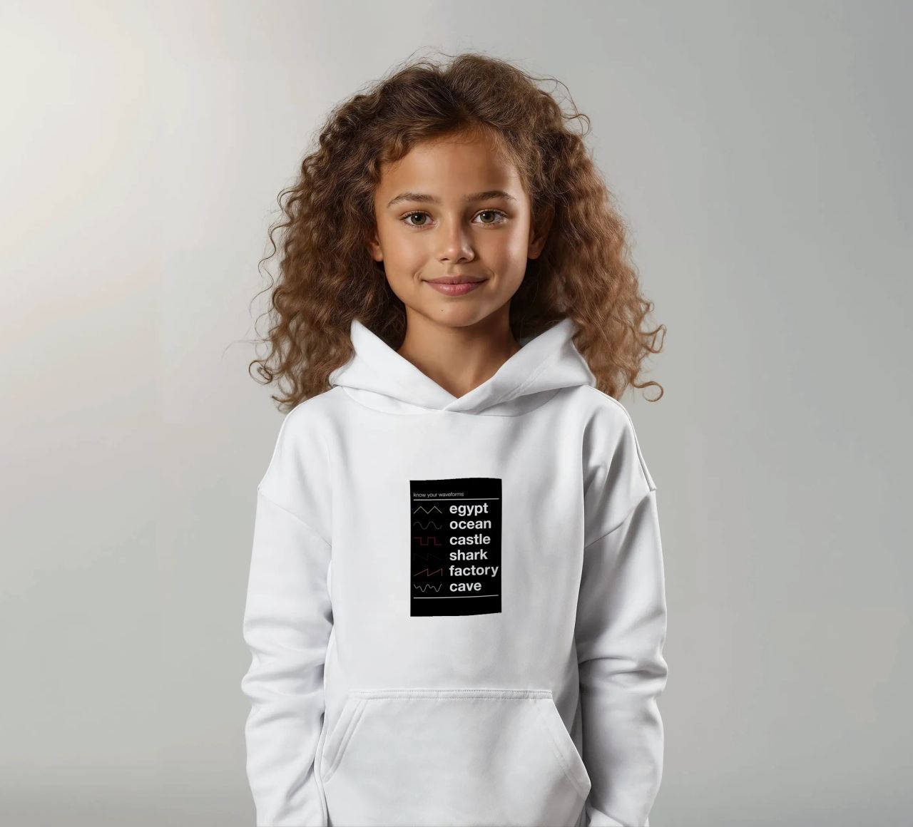 Know Your Waveforms felpa bambino con cappuccio da Florent Bodart
