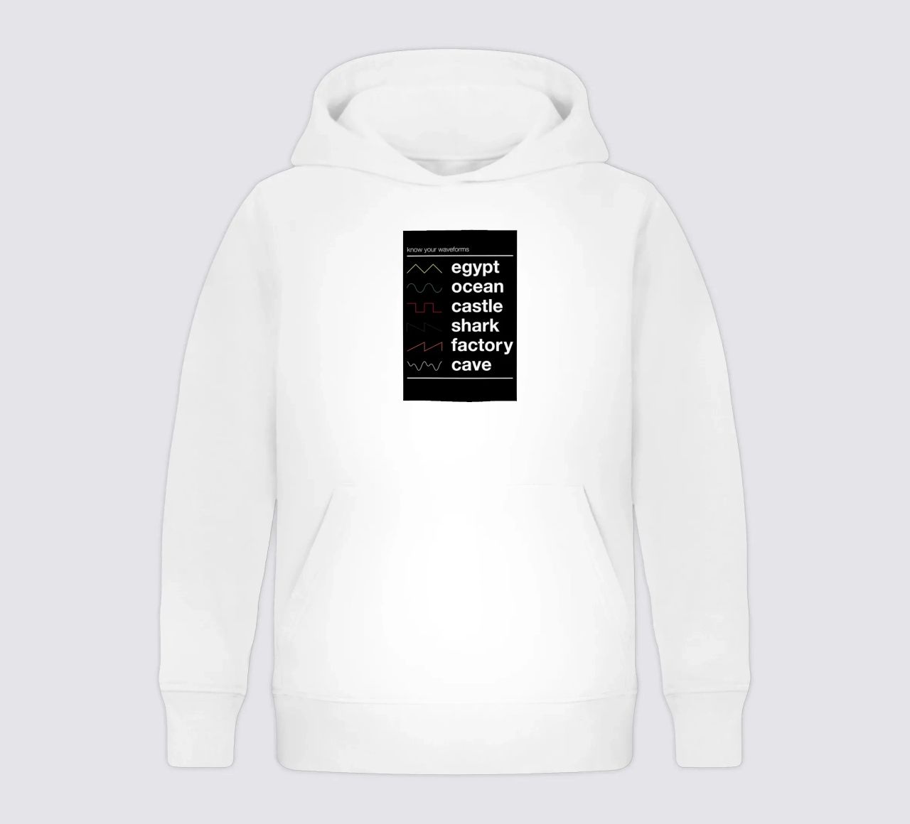 Know Your Waveforms felpa bambino con cappuccio da Florent Bodart