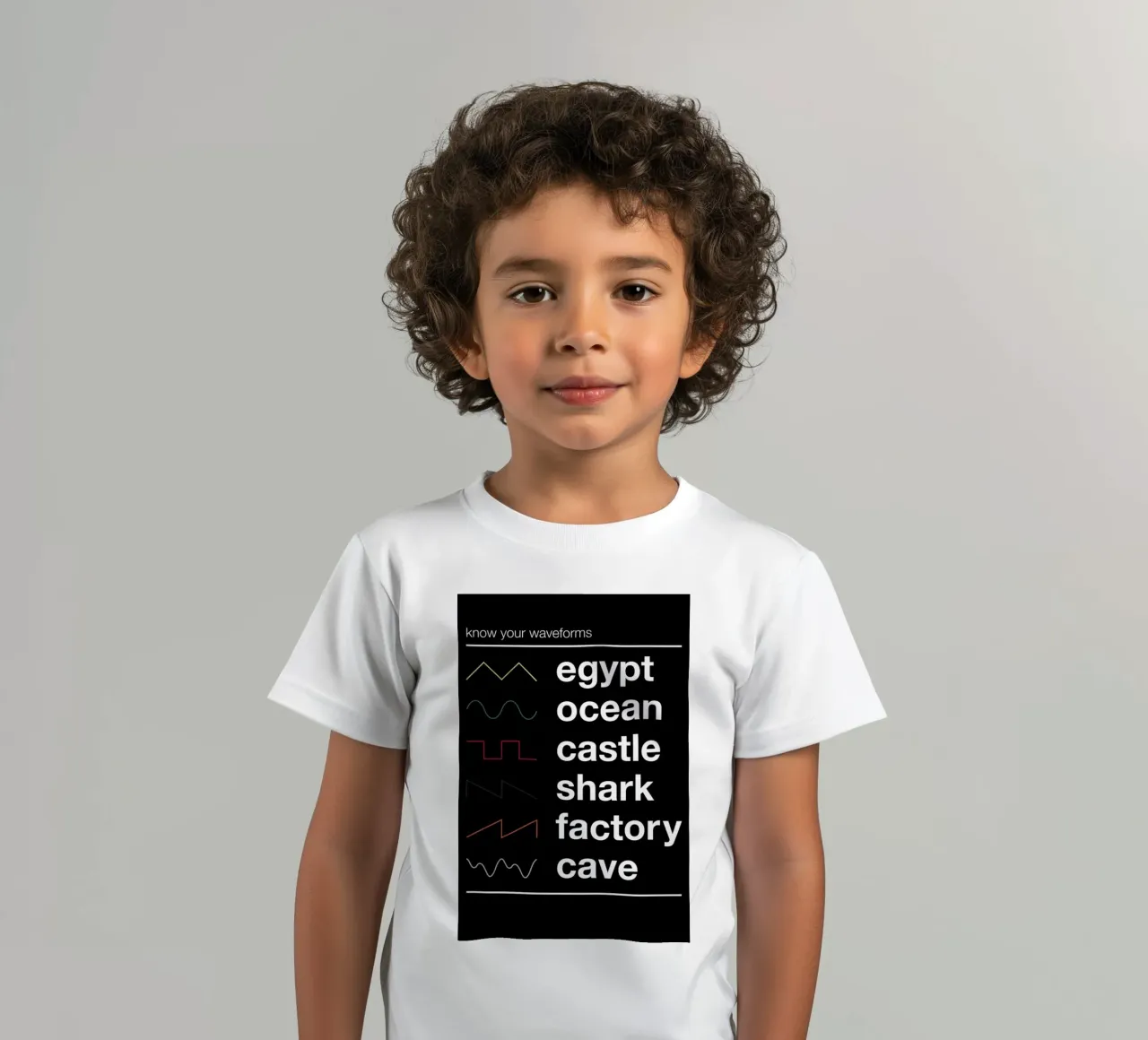Know Your Waveforms t-shirt bambini da Florent Bodart