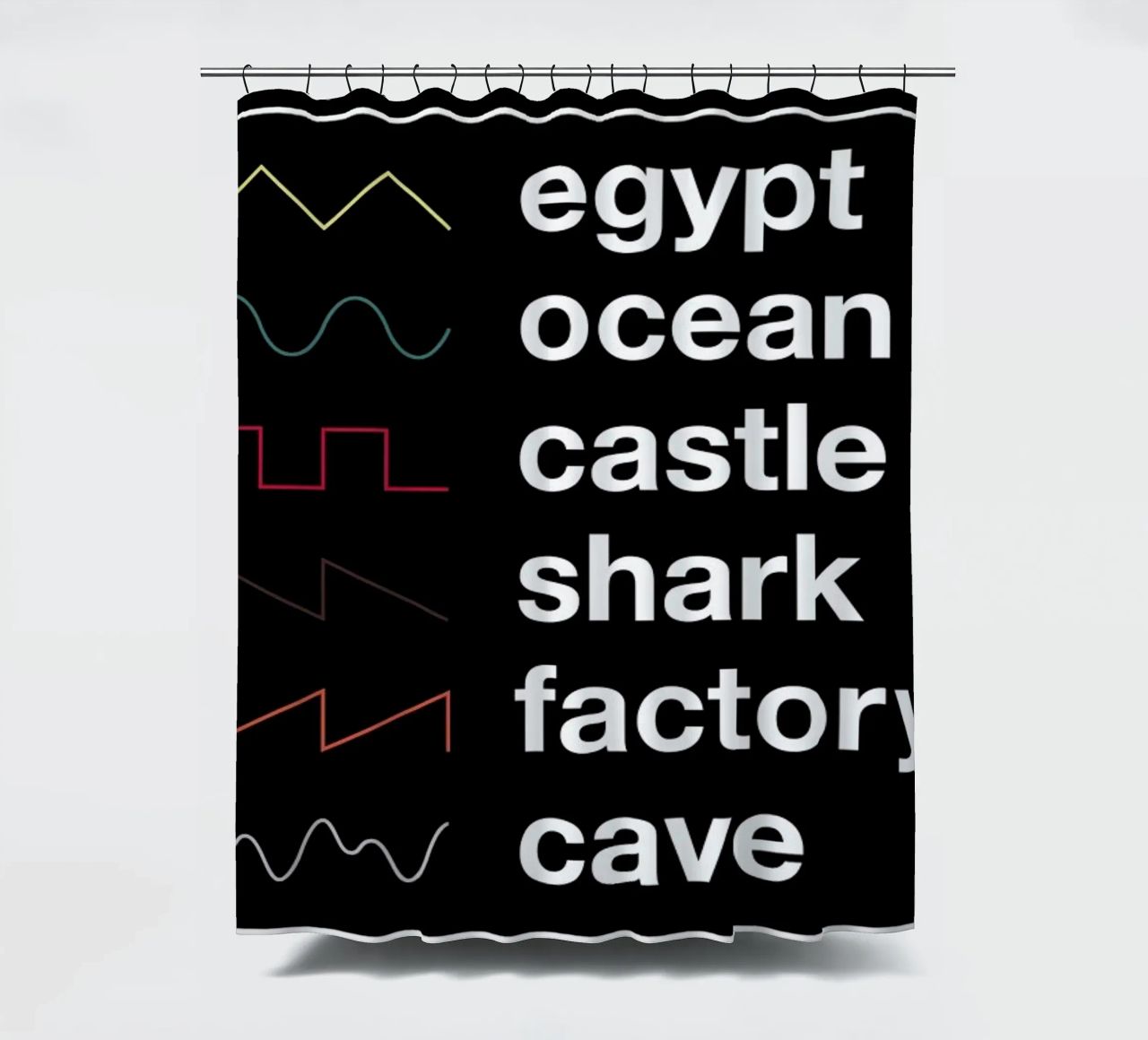 Know Your Waveforms tenda da doccia da Florent Bodart