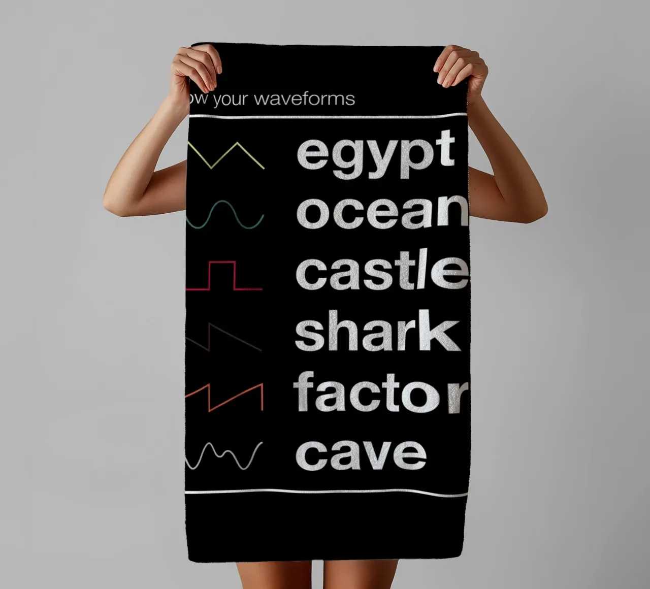 Know Your Waveforms Handtuch von Florent Bodart