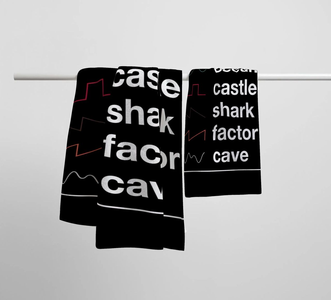 Know Your Waveforms asciugamano da bagno da Florent Bodart