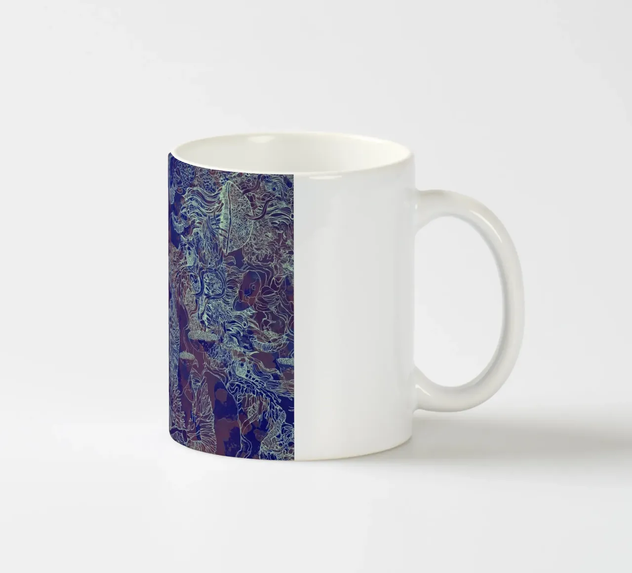 carbon dioxide ceramic mug by Giulio Iurissevich