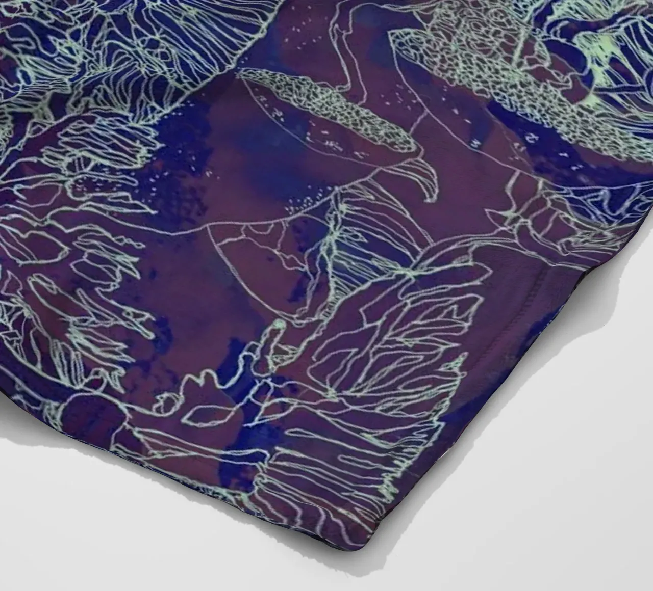 Kohlendioxid Fleecedecke von Giulio Iurissevich