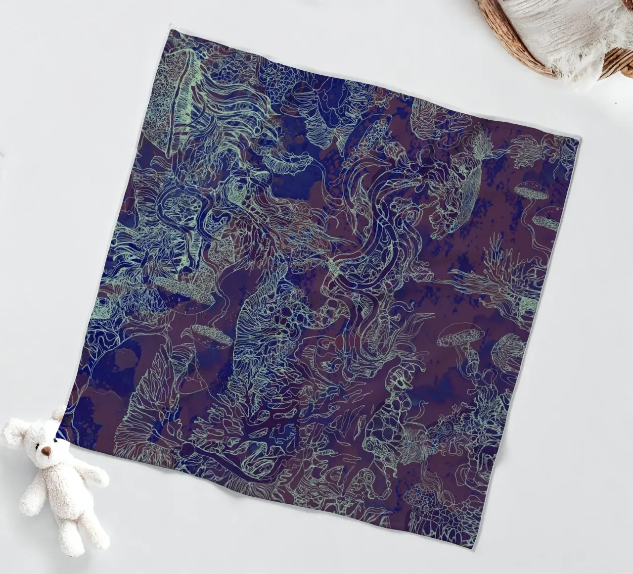 Kohlendioxid Fleecedecke von Giulio Iurissevich