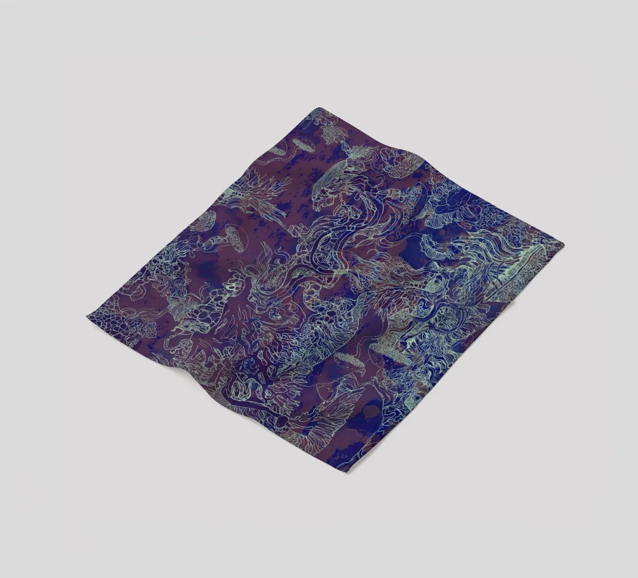 Kohlendioxid Fleecedecke von Giulio Iurissevich