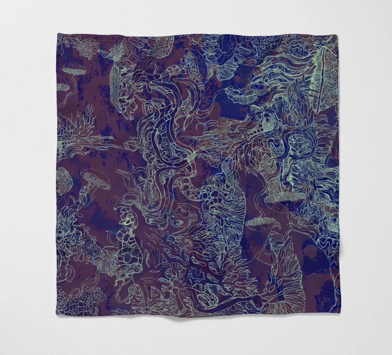 Kohlendioxid Fleecedecke von Giulio Iurissevich