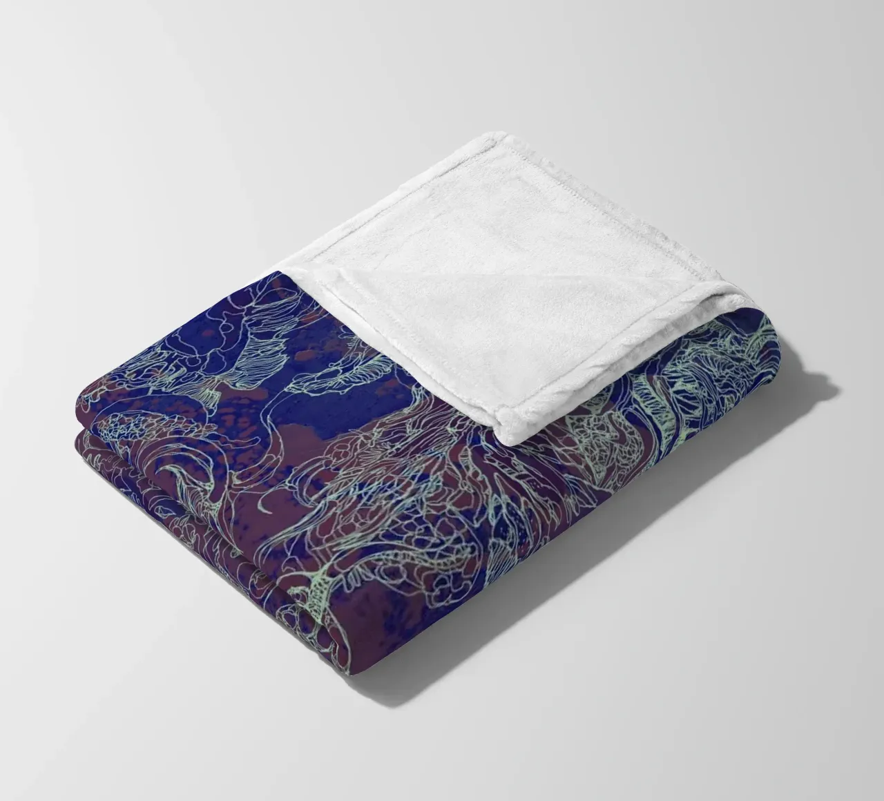 Kohlendioxid Fleecedecke von Giulio Iurissevich