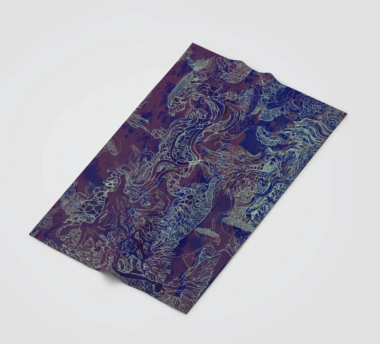 Kohlendioxid Fleecedecke von Giulio Iurissevich