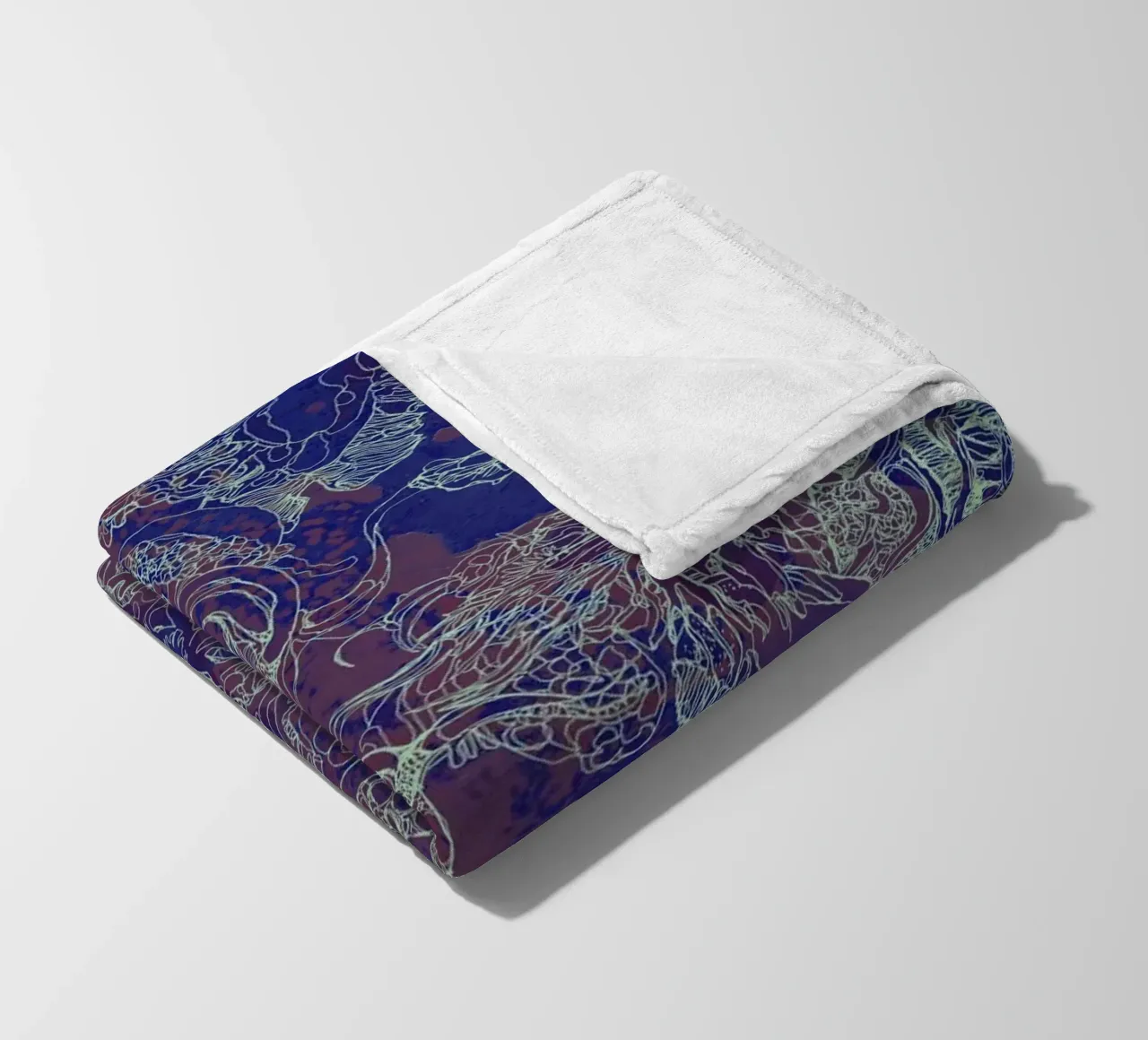 Kohlendioxid Fleecedecke von Giulio Iurissevich