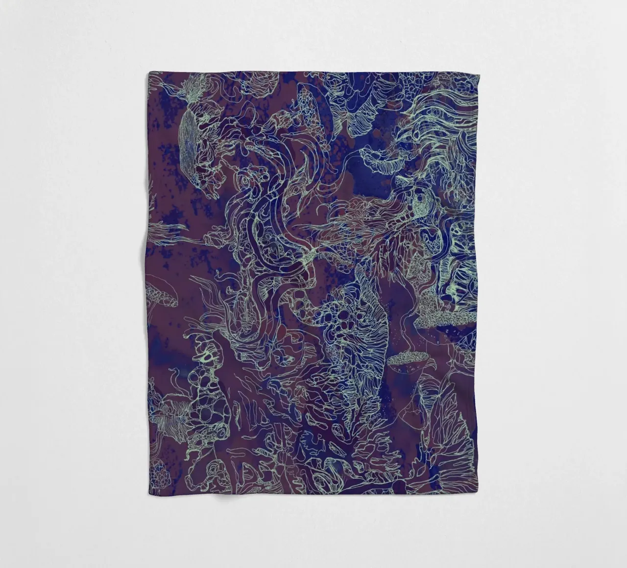 Kohlendioxid Fleecedecke von Giulio Iurissevich