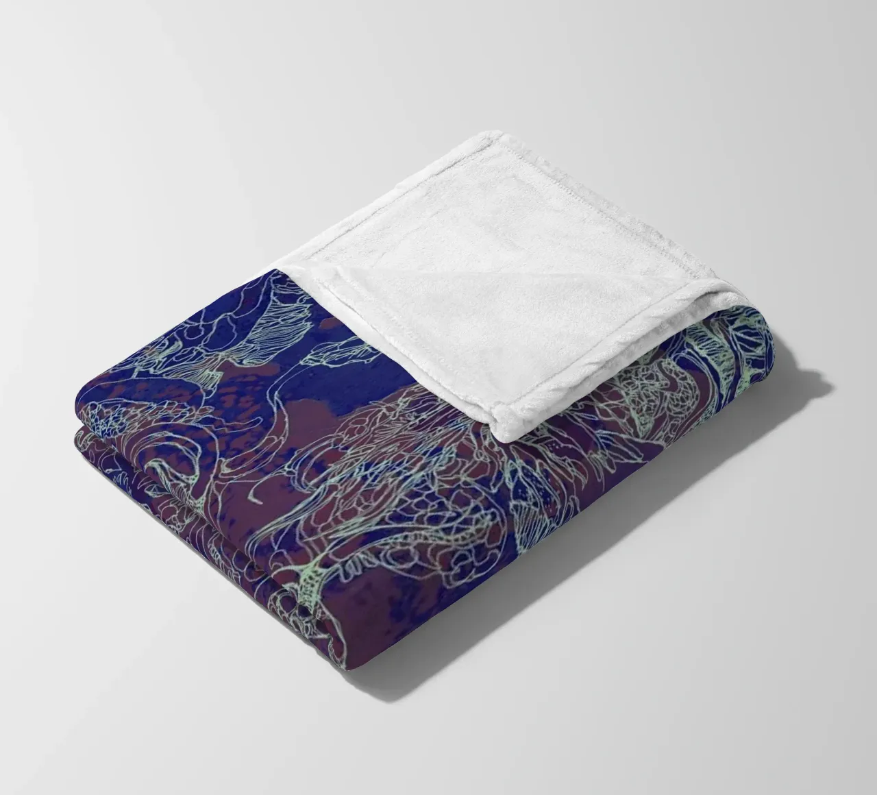 Kohlendioxid Fleecedecke von Giulio Iurissevich