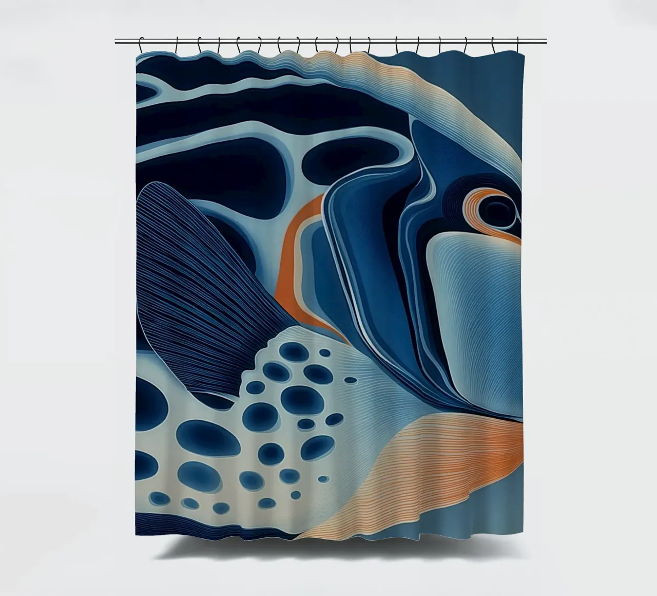 Pesci di colore blu tenda da doccia da Imagine