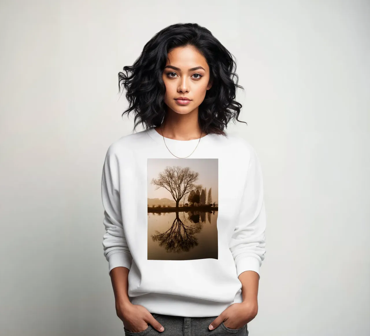 riflessione sull'albero felpa da Earthly Visions