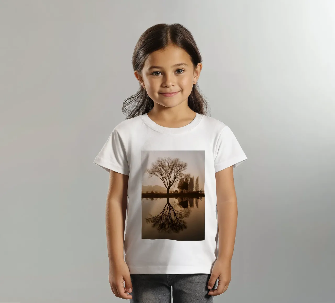 tree reflection Kinder T-Shirt von Earthly Visions