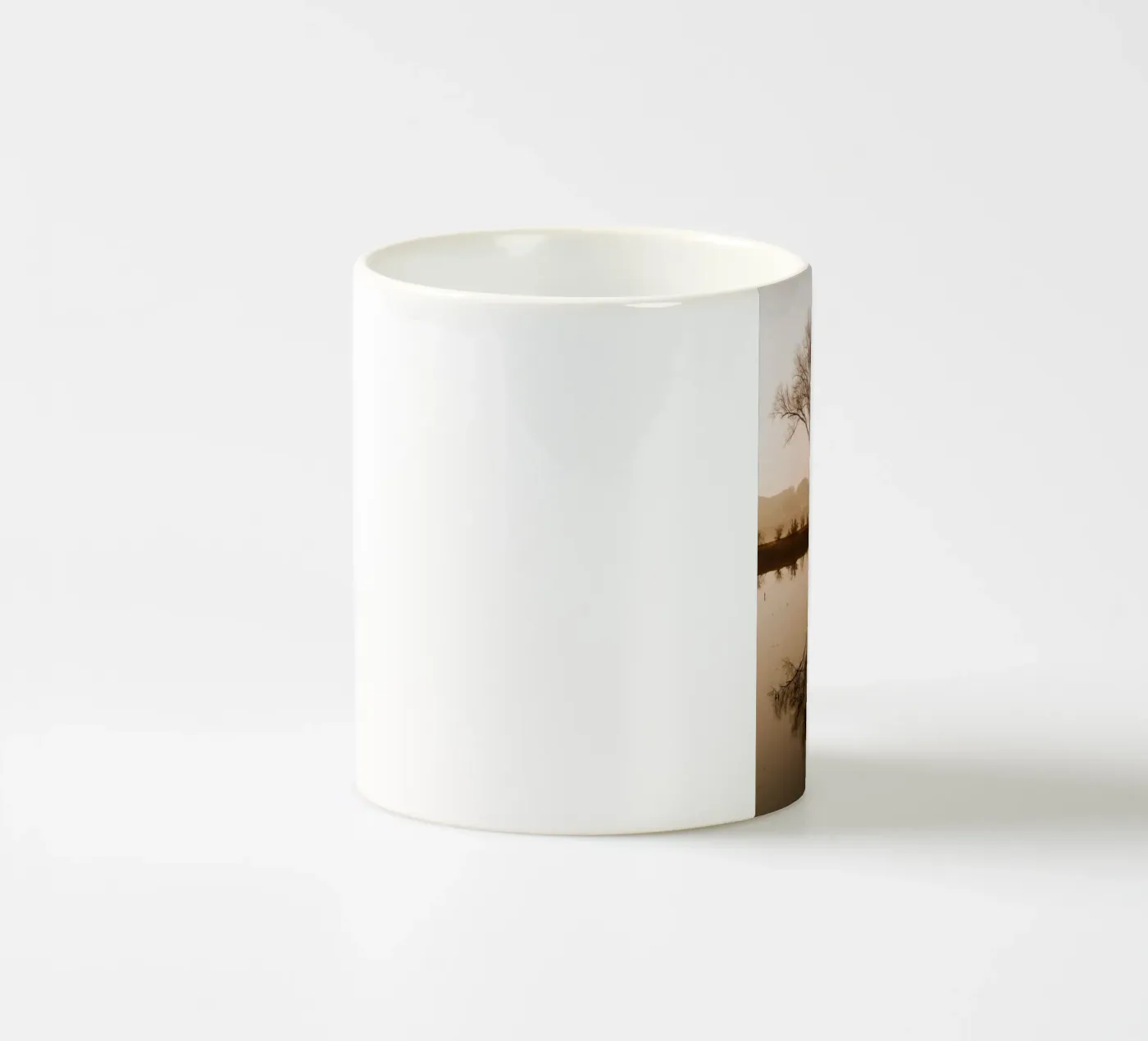 tree reflection ceramic mug by Earthly Visions