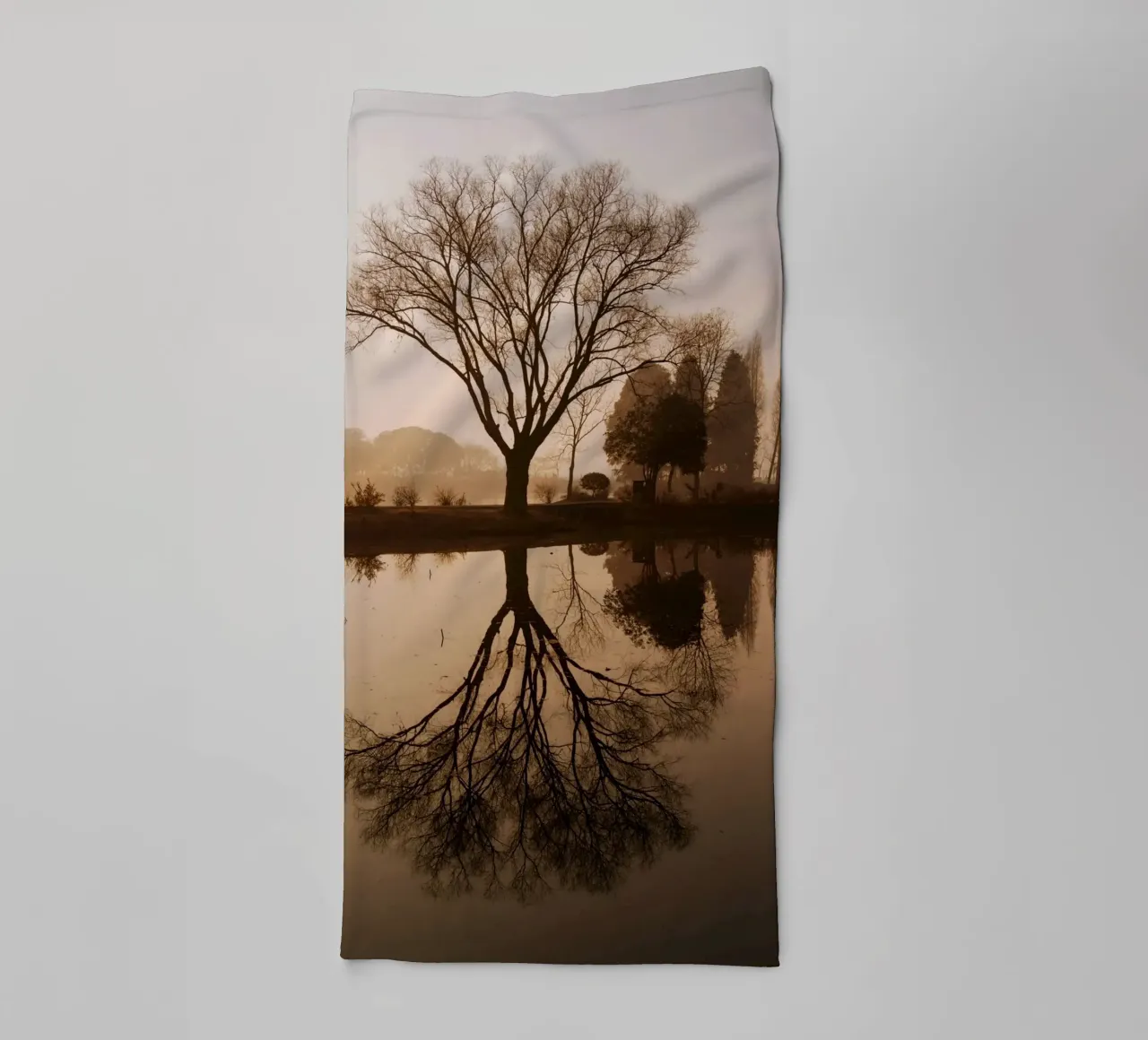 tree reflection towel by Earthly Visions