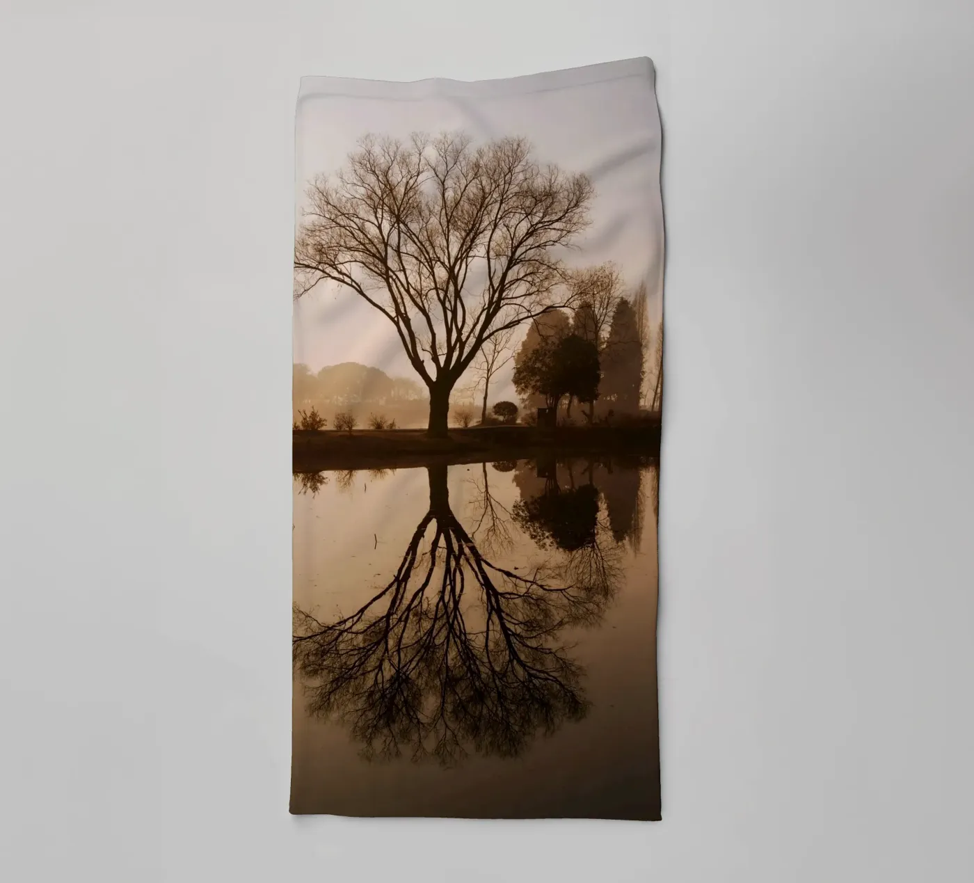 tree reflection towel by Earthly Visions