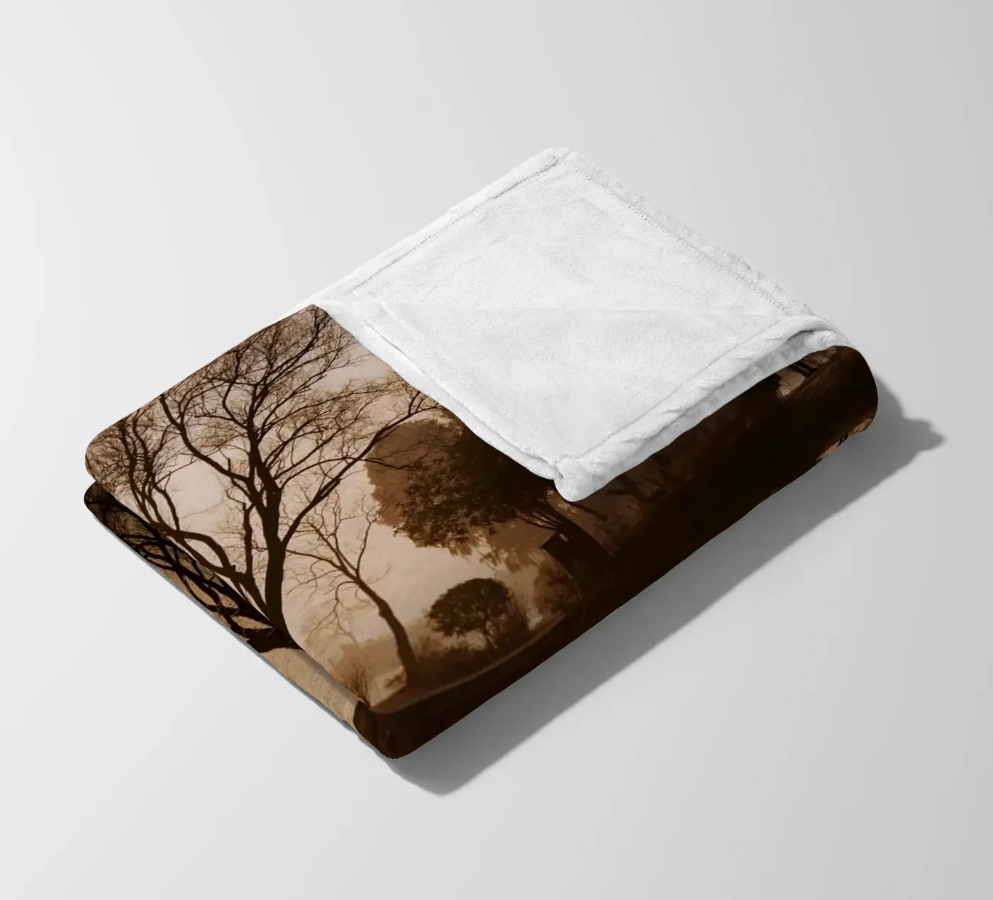 tree reflection fleecedeken van Earthly Visions