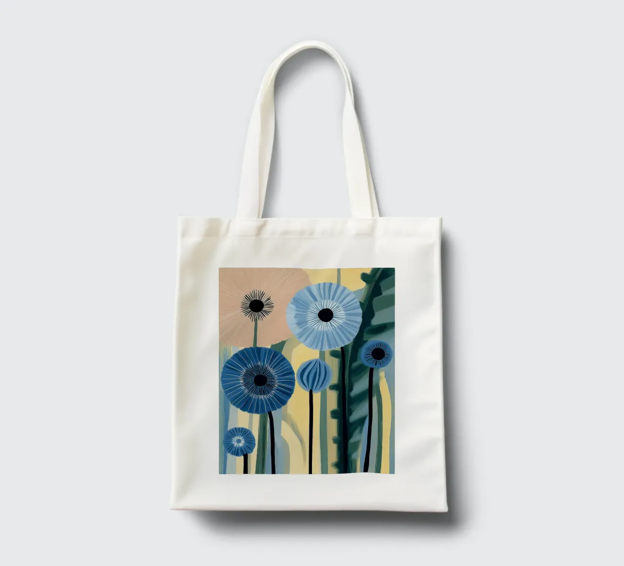 Fiori astratti borsa in juta da Imagine