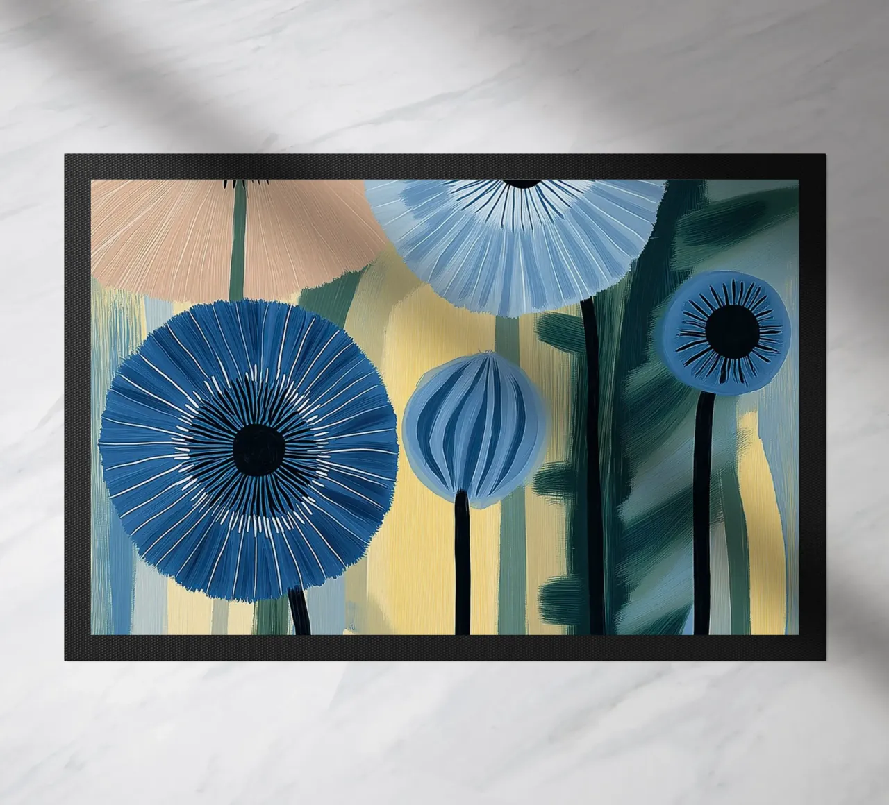 Fiori astratti zerbino da Imagine