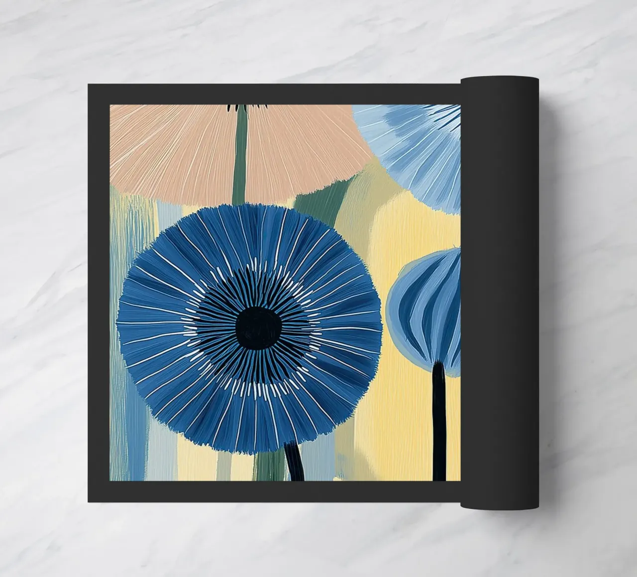 Fiori astratti zerbino da Imagine