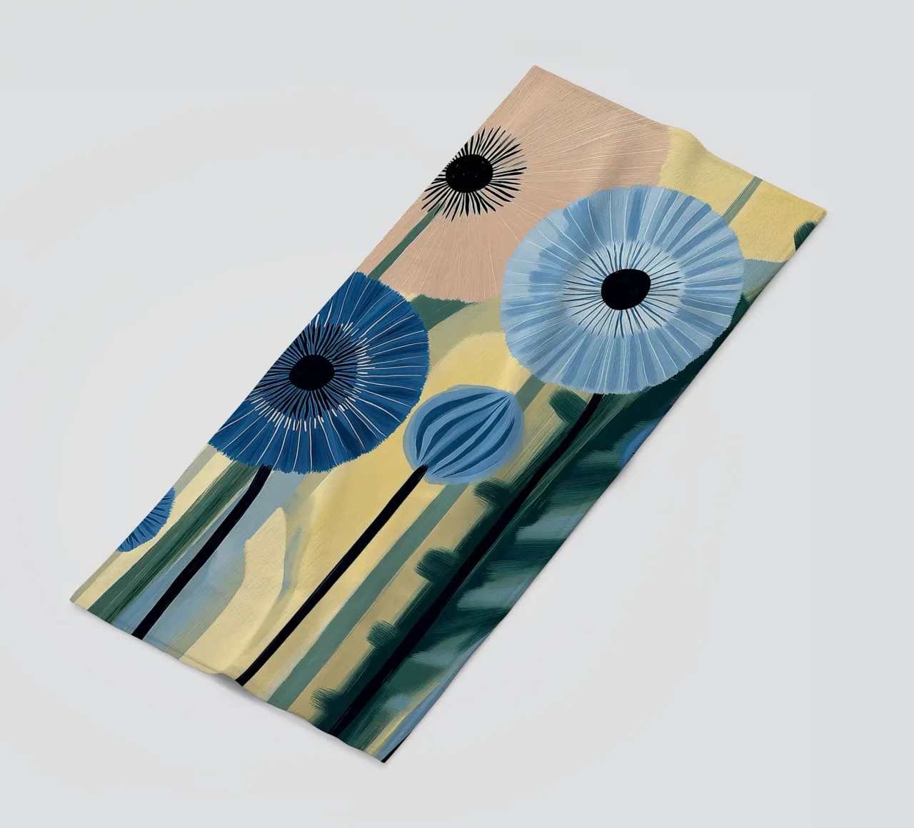 Fiori astratti telo mare da Imagine