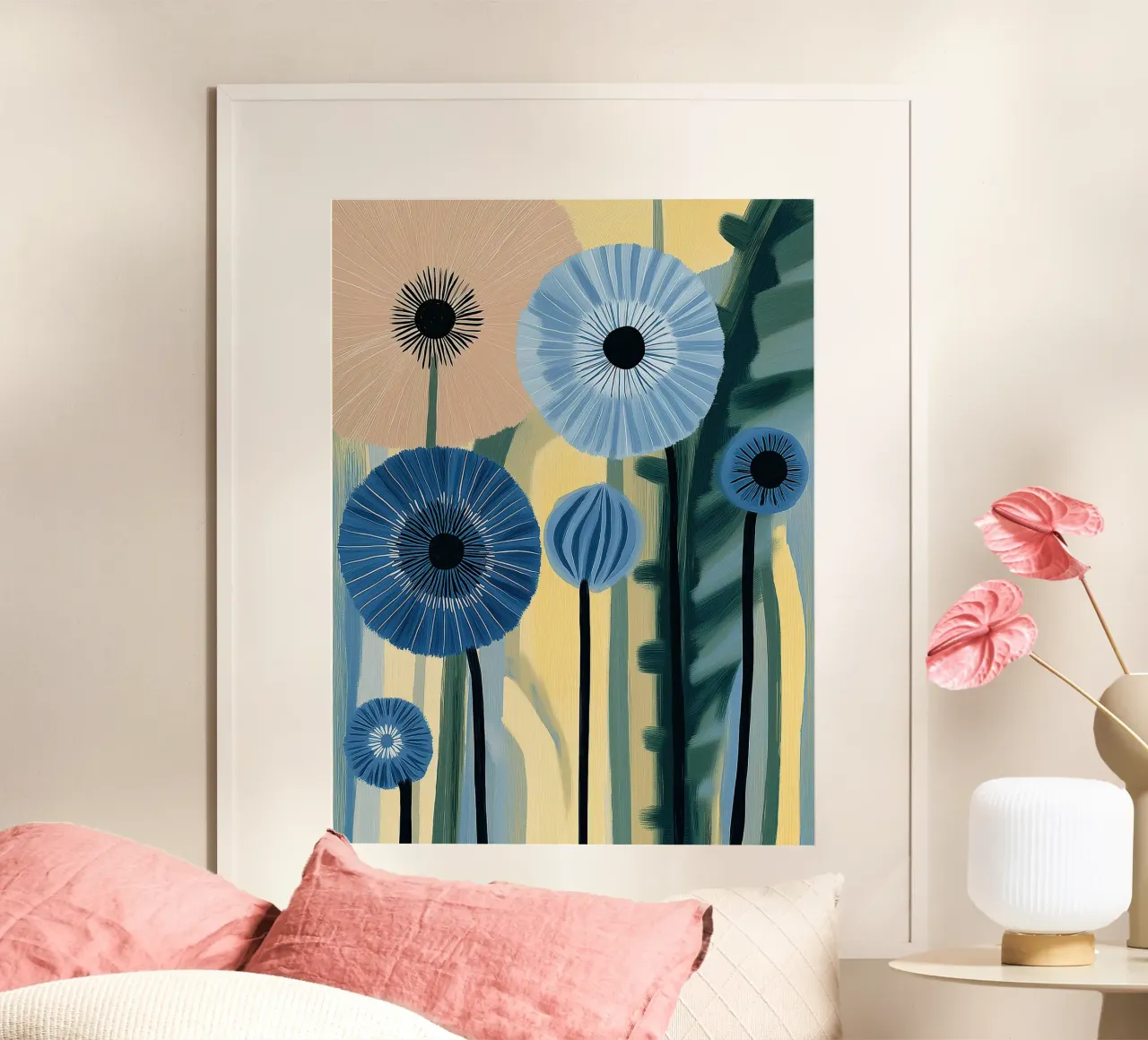 Fiori astratti carta hahnemühle da Imagine