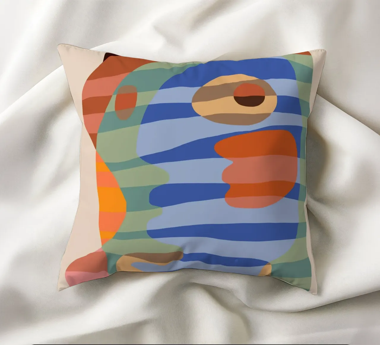 Forme a strisce colorate cuscino da Little Dean