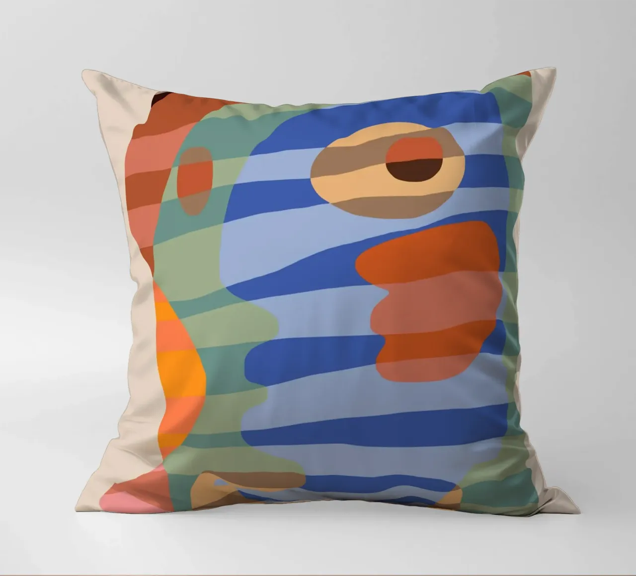 Forme a strisce colorate cuscino da Little Dean