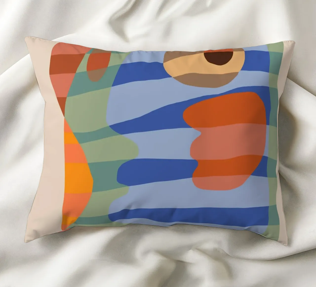 Forme a strisce colorate cuscino da Little Dean