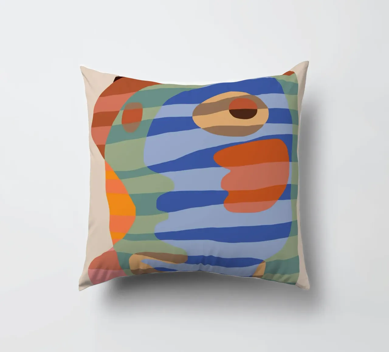 Forme a strisce colorate cuscino da Little Dean