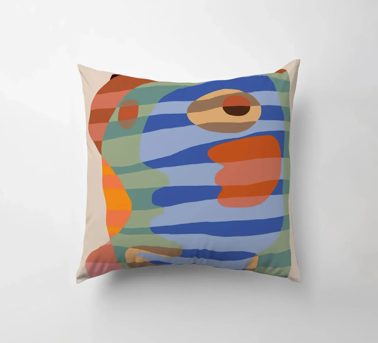 Forme a strisce colorate cuscino da Little Dean