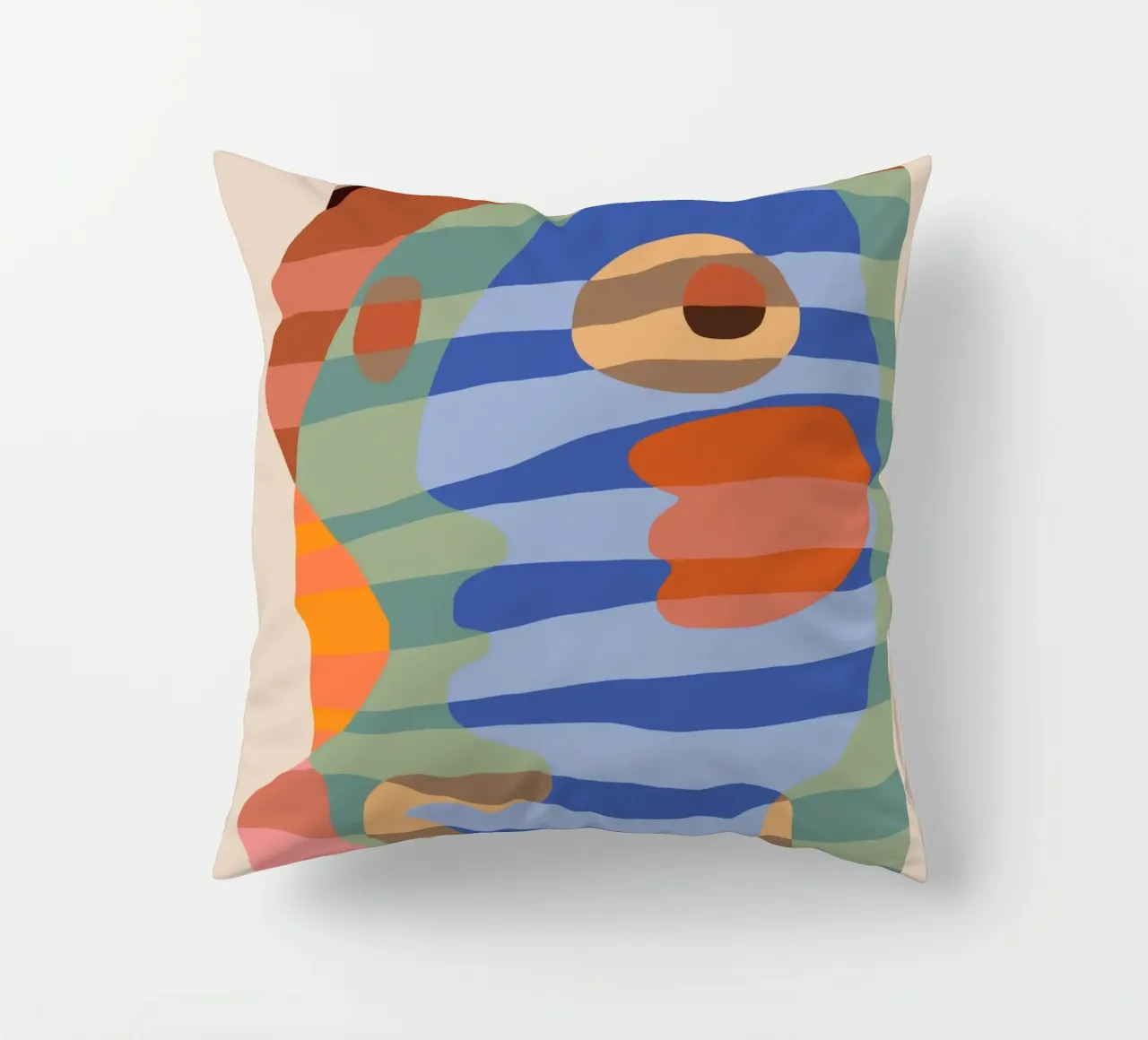 Forme a strisce colorate cuscino da Little Dean