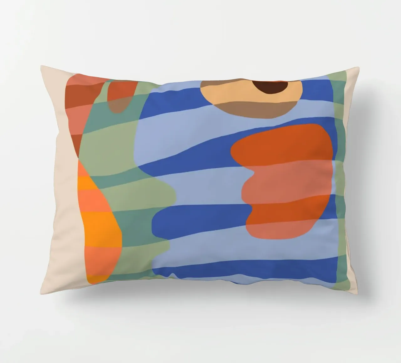 Forme a strisce colorate cuscino da Little Dean