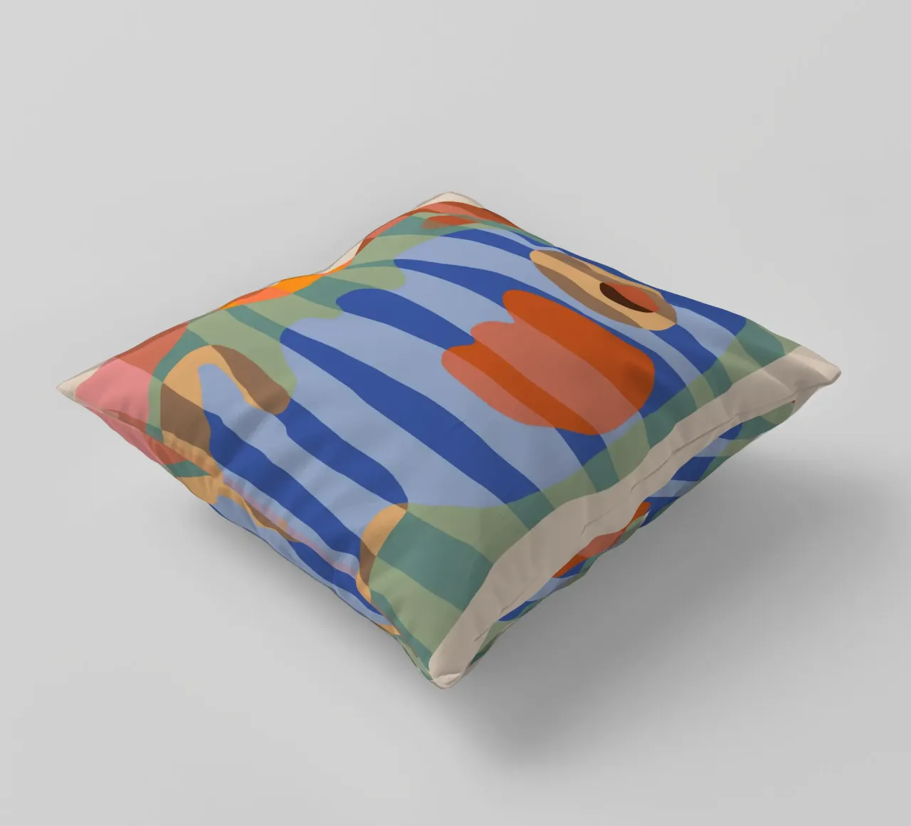 Forme a strisce colorate cuscino da Little Dean