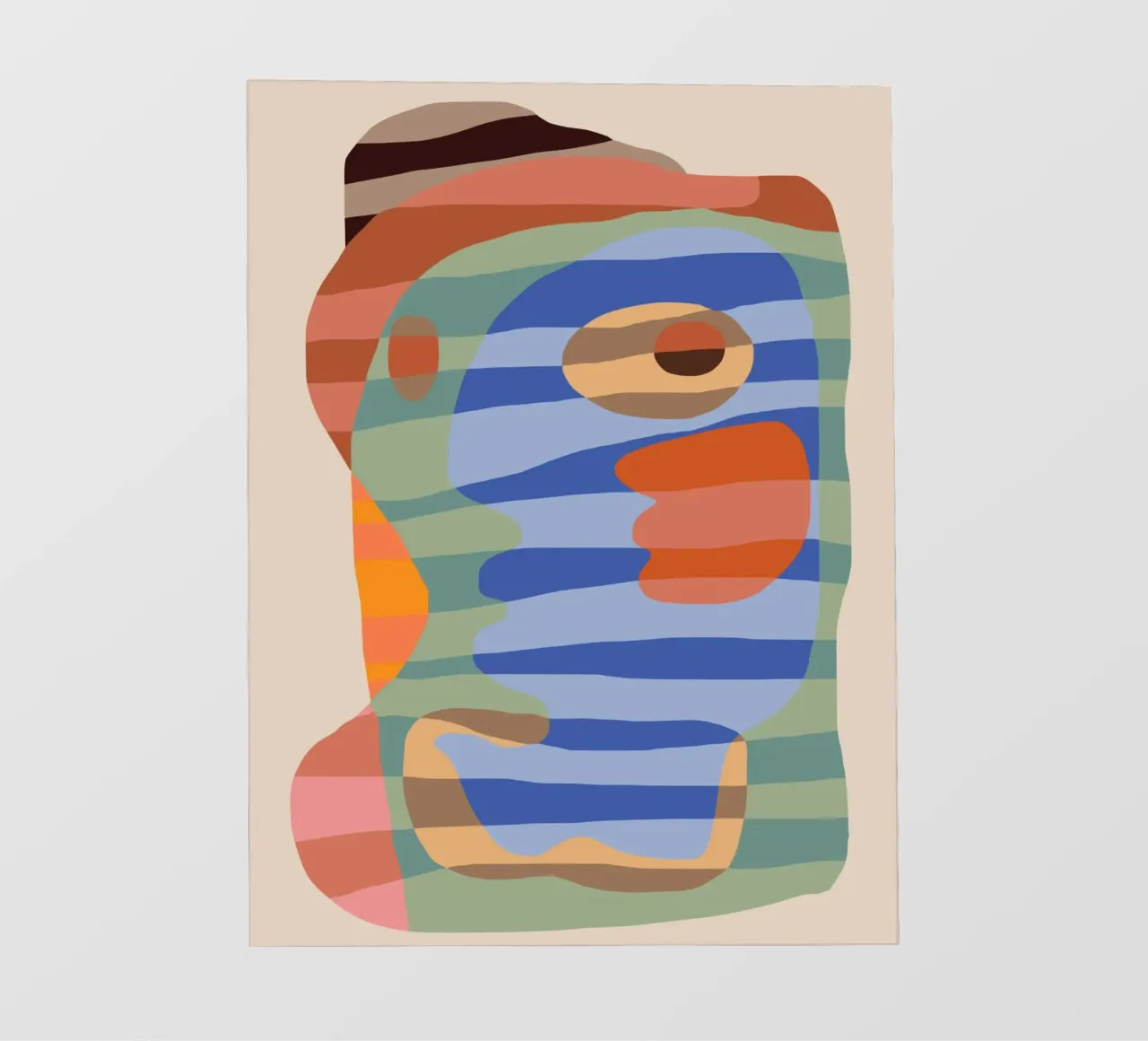 Forme a strisce colorate telo in pvc da Little Dean