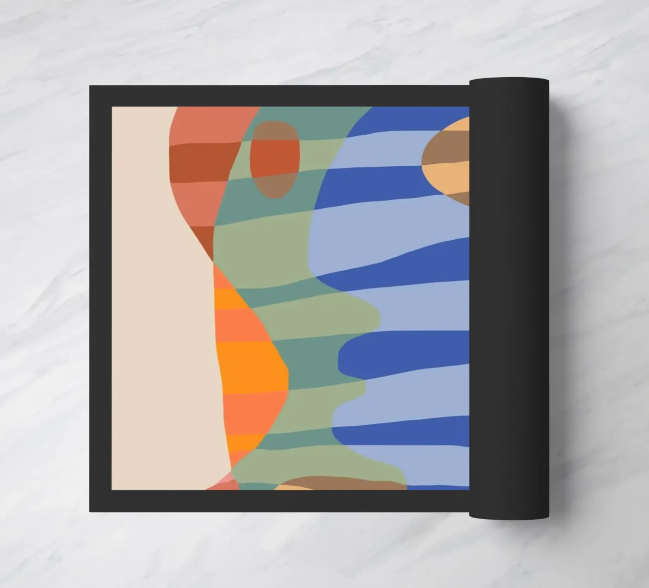 Forme a strisce colorate zerbino da Little Dean