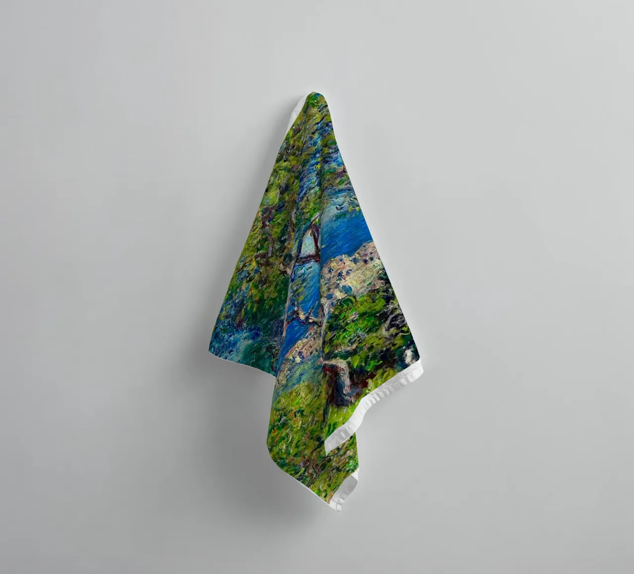 city view from the top of the hill towel by SMG Store