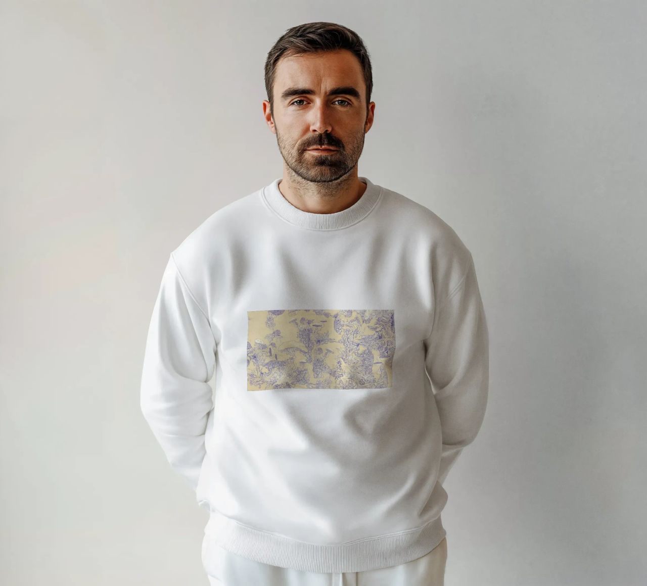 cream mushr felpa da Giulio Iurissevich