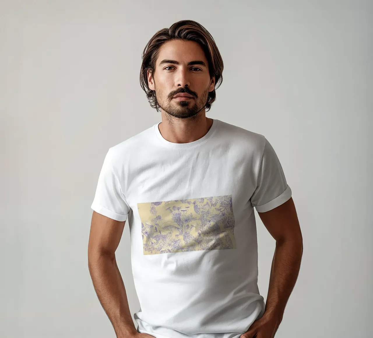 cream mushr t-shirt da Giulio Iurissevich