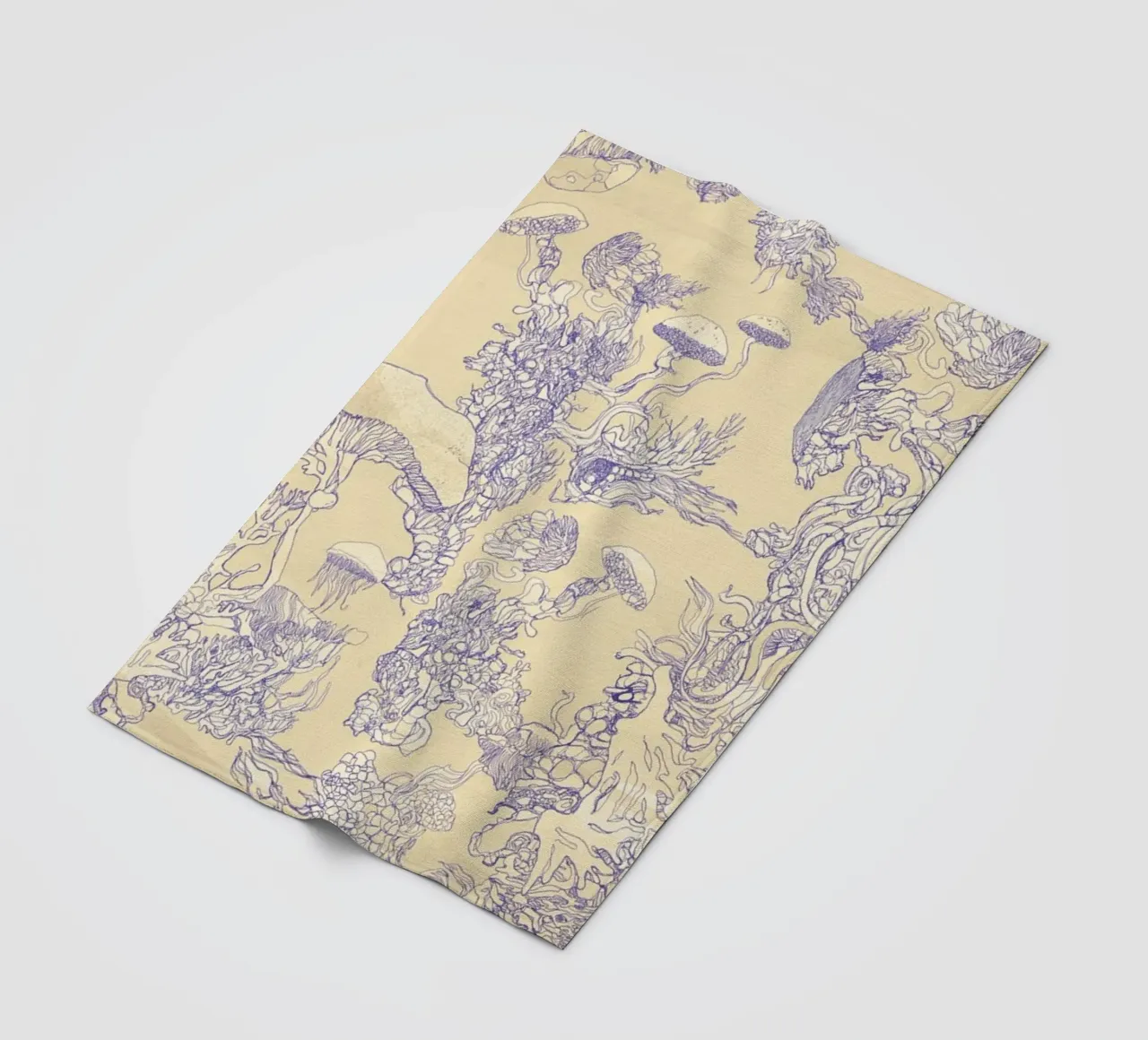 cream mushr coperta in pile da Giulio Iurissevich