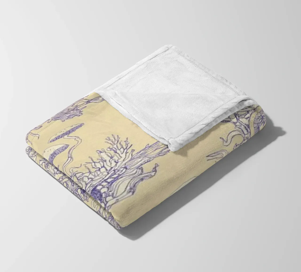 cream mushr coperta in pile da Giulio Iurissevich