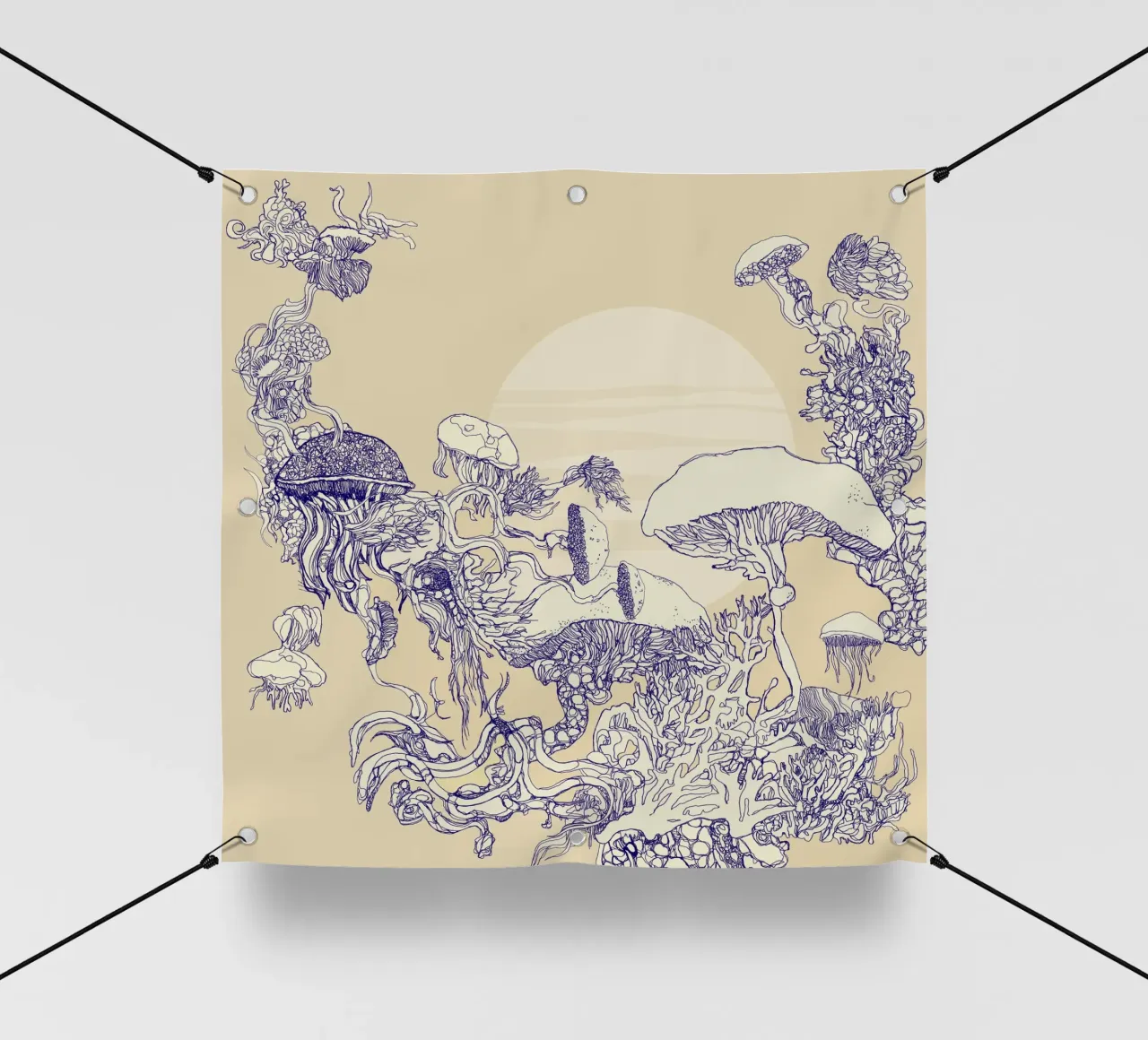 corallo mushr telo in pvc da Giulio Iurissevich